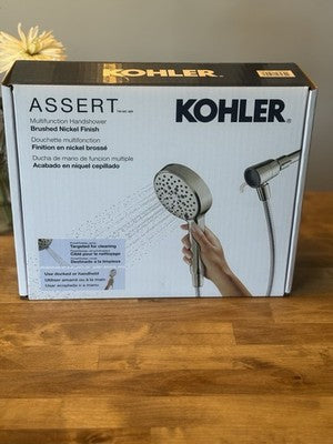 New Sealed Kohler Assert Multifunction Handshower Brushed Nickel 6 Spray 1.75GPM