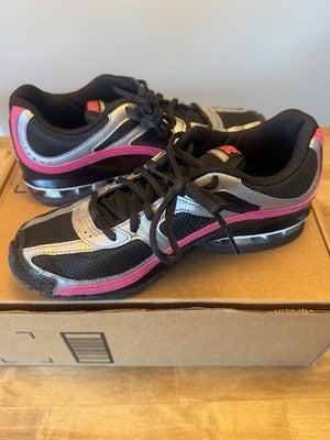 NIKE Size 7 Women's Reax Run 5 Black Pink 407987-001 Running Shoes Training