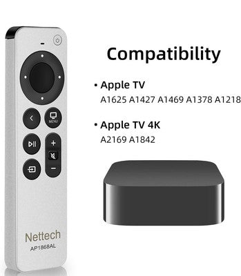 BRAND NEW UNIVERSAL APPLE REMOTE CONTROL MODEL AP1868AL SILVER 3rd GENERATION