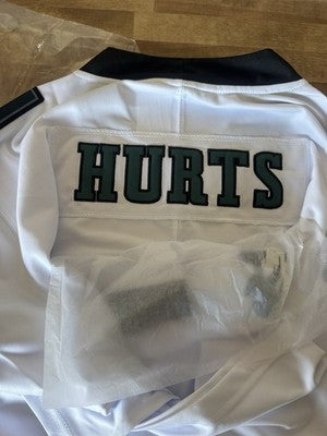 NFL Philadelphia Eagles Jalen Hurts #1 On Field White Jersey L