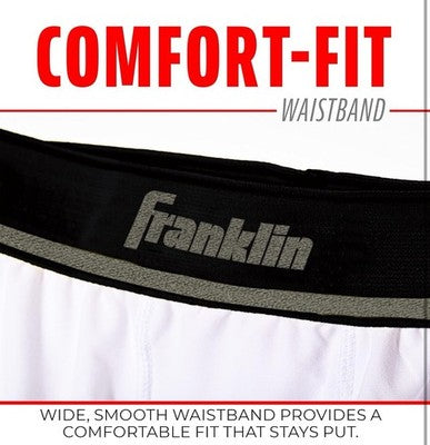 Franklin Youth Baseball Softball Sliding Shorts with Cup Compartment Protection