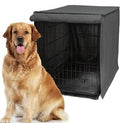 42 inch Heavy Duty Dog Crate Cover, Roller Shades, Machine Washable Black