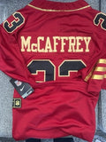 Nike NFL San Francisco 49ers Christian McCaffrey #23 On Field Red Jersey L New