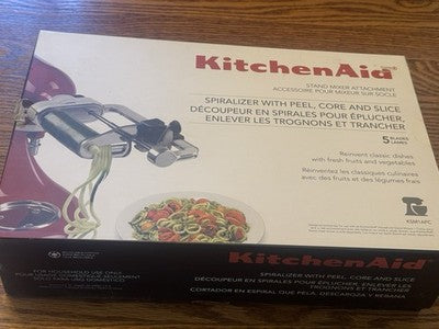 KitchenAid: 5-Blade Spiralizer w/Peel, Core & Slice Attachment for Stand Mixer