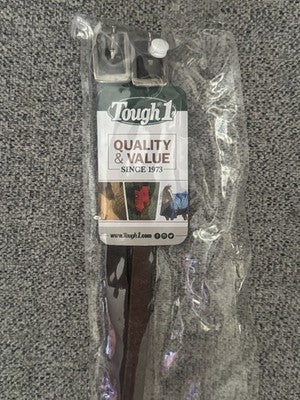 Tough 1 Dark Oil Leather Stirrup Hobble Straps 1/2" x 12" Nickel Buckle NIP