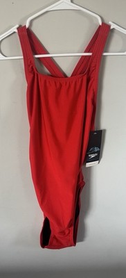 Speedo Women's ProLT Super Pro One Piece Swimsuit Size 10 Team Red NWT