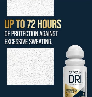 Certain Dri Prescription Strength Clinical Antiperspirant Roll-On Deodorant-3 Pk