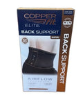 Copper Fit Elite Back Support Adjustable Airflow Copper Infused One Size New