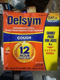 Delsym Adult 12 hour Cough Relief Medicine Orange Flavor 5 Fl Oz - PACK OF 2