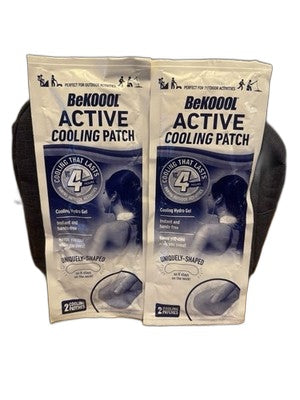 BeKOOOL Active Cooling Patch Neck 2 Pack Lot of 2 Hydro Gel Outdoor Sports