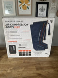 Large Size Sharper Image Flex Air Compression Boots Leg Massager