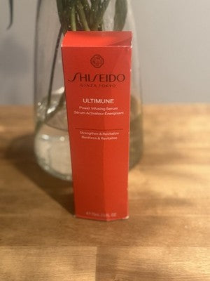 Shiseido Ultimune Power Infusing Serum 75ml 2.5oz NEW SEALED Red Ginza Tokyo