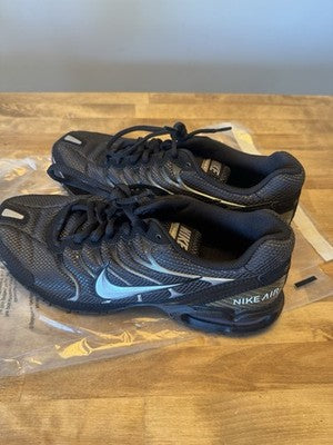 Nike Air Max Torch 4 Mens Sneakers Mesh Shoes Black Silver 343846 002 Sz 9.5