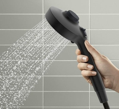 New KOHLER Claro Dual Wall-Mount Fixed and Handheld Shower Head in Matte Black