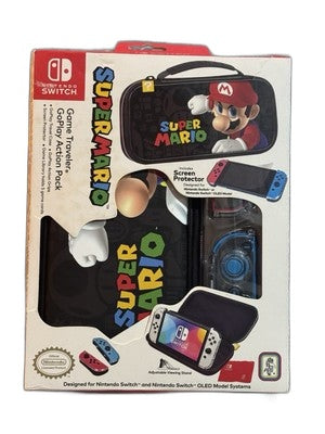 NEW SUPER MARIO BROS GAME TRAVELER GOPLAY ACTION PACK CASE, GOPLAY ACTION GRIPS