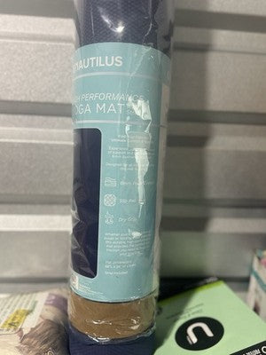 Nautilus High Performance Yoga Mat 6mm W/strap Blue New W/ Tags