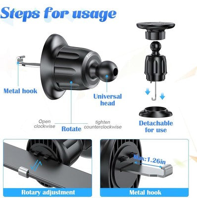 MagSafe Phone Holders for Car Cup, Dashboard/Windshield, Air Vent, 360° Rotation