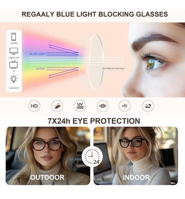 Reading Glasses for Women Oprah Blue Light Reading Glasses w/ Spring Hinge,