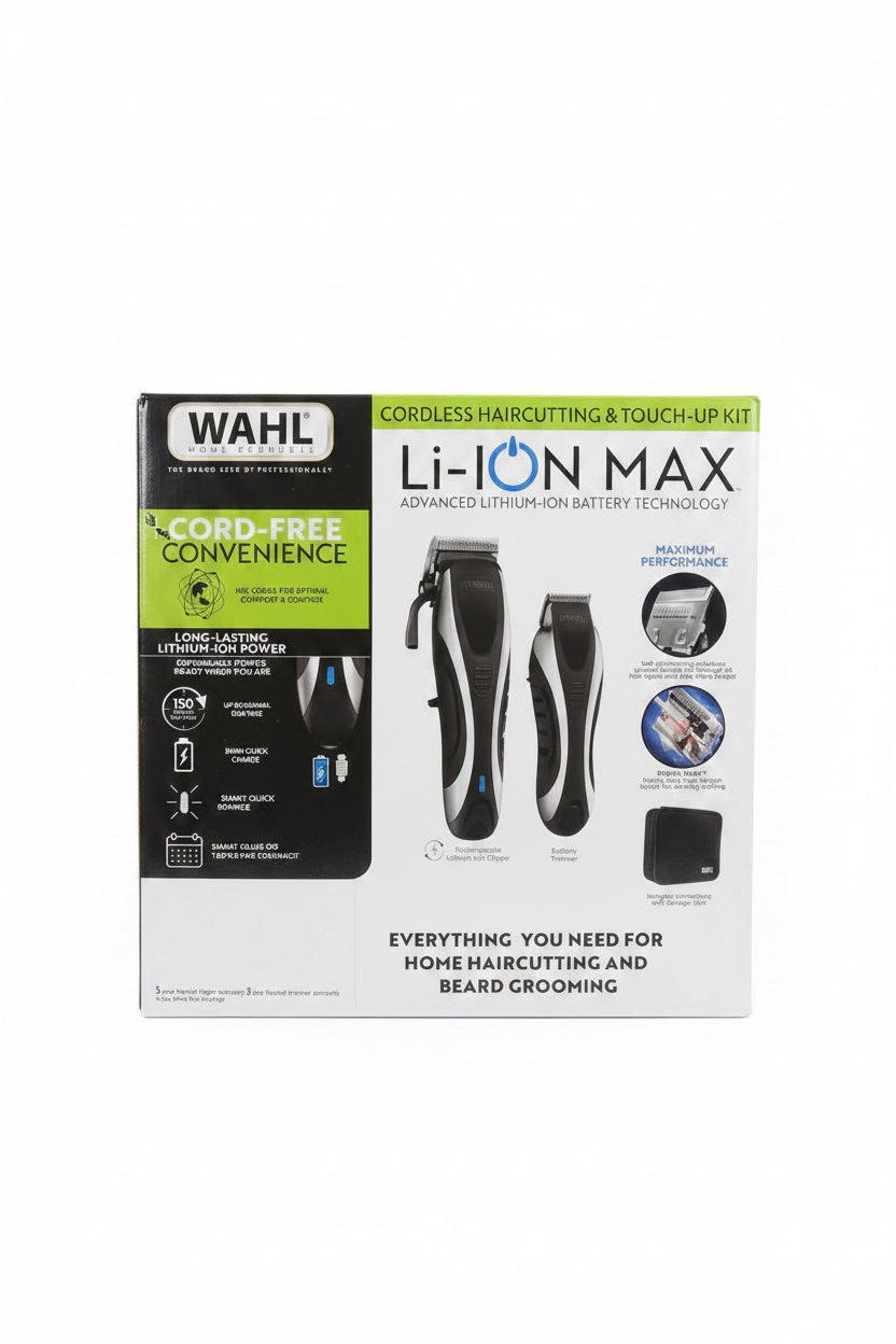 Wahl Home Products Li-Ion Max Rechargeable Cordless Clipper Haircutting Kit