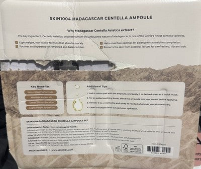 SKIN1004 MADAGASCAR CENTELLA AMPOULE set 120ml 4.05 fl oz 2-Pack! NEW OPEN BOX
