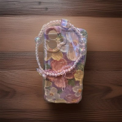 Flower Pattern Phone Case For iPhone Air 16e 15 14 17 Pro Max Flexible TPU Cover