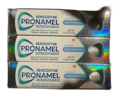 Sensodyne Pronamel Gentle Whitening Sensitive Toothpaste, Alpine Breeze, 3 Pack