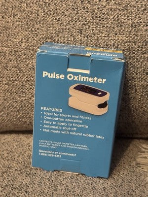 Versatile Pulse Oximeter: Accurate Readings, Lanyard, and Batteries Included