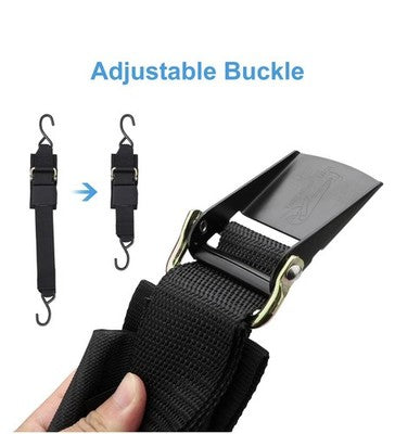 Star Brite Boat Trailer Tie Down Strap Quick Release Buckle J-Hook S-Hook 900lb