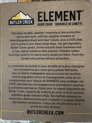 Butler Creek Element Scope Cover Eyepiece 37-42 mm Flip Up Cap EEP1 New