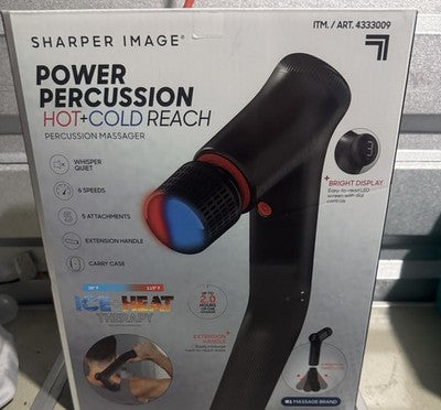 Sharper Image Power Percussion Hot+Cold Reach Massager Extension Handle 4333009⁠