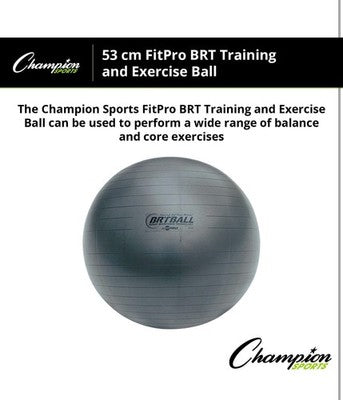 Champion Sports Fitpro BRT Training & Exercise Ball 53CM