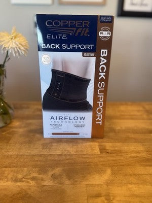 Copper Fit Elite Air Back Brace Back Support One Size (New in Box)