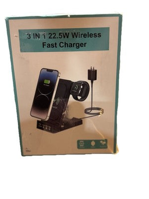 3In1 Wireless Charger Dock Charging Station Mobile, Watch, Earphones, For Apple