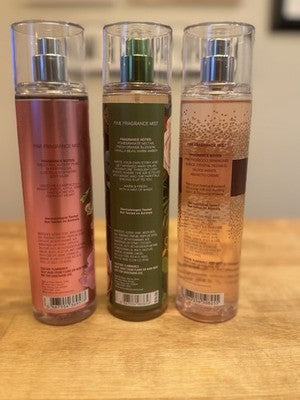 Brand New Bath & Body Works Fine Fragrance Mist Lot of 3 - 8 Oz