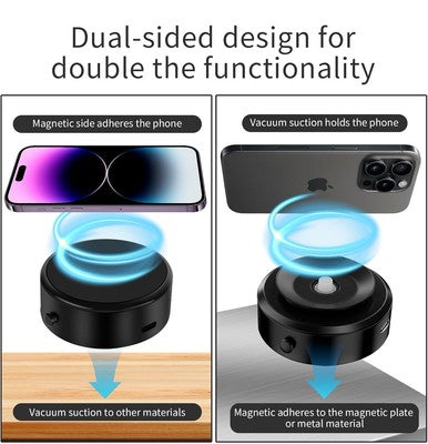 360 Vacuum Strong Magnetic Phone Holder Suction Cup Car Stand Foldable Car Mount