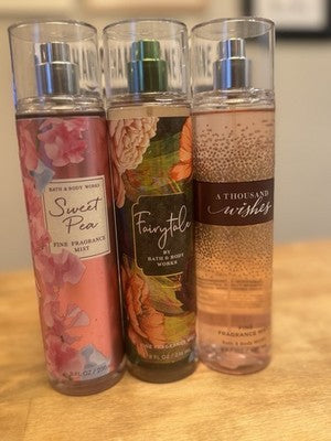 Brand New Bath & Body Works Fine Fragrance Mist Lot of 3 - 8 Oz