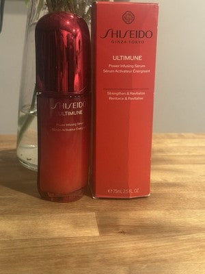 Shiseido Ultimune Power Infusing Serum 75ml 2.5oz NEW SEALED Red Ginza Tokyo