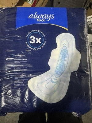 Always Maxi Extra Heavy Overnight Pads with Wings – Size 5 (36 Count Mega Pack)