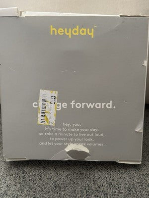 heyday Multi-Port Desktop Charging Hub USB-C & USB-A Station Black Saffiano NIB