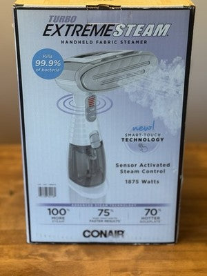 New Conair, Turbo Extreme Steam - Hand-Held Touch Sensor Garment Fabric Steamer