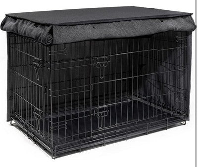42 inch Heavy Duty Dog Crate Cover, Roller Shades, Machine Washable Black