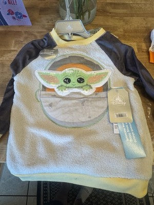 STAR WARS Grogu (The Child) Fleece Pajama Set for Boys – The Mandalorian SIZE 3