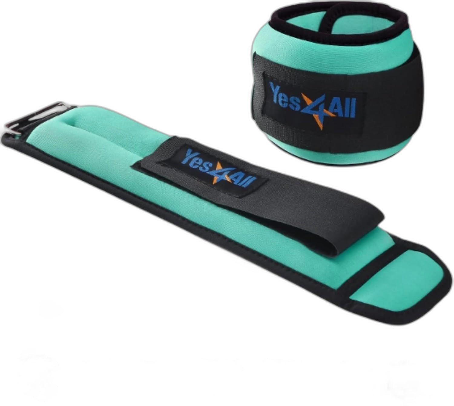 Wrist & Ankle Weights Pair Green Color D-Ring & Large Band 2.5 lbs each
