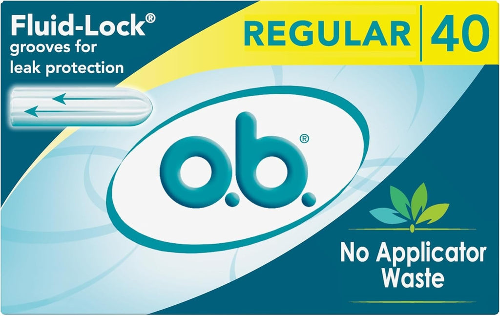 O.b. Pro Comfort Applicator Free Digital Tampons, Regular Absorbancy, 40 Count 1