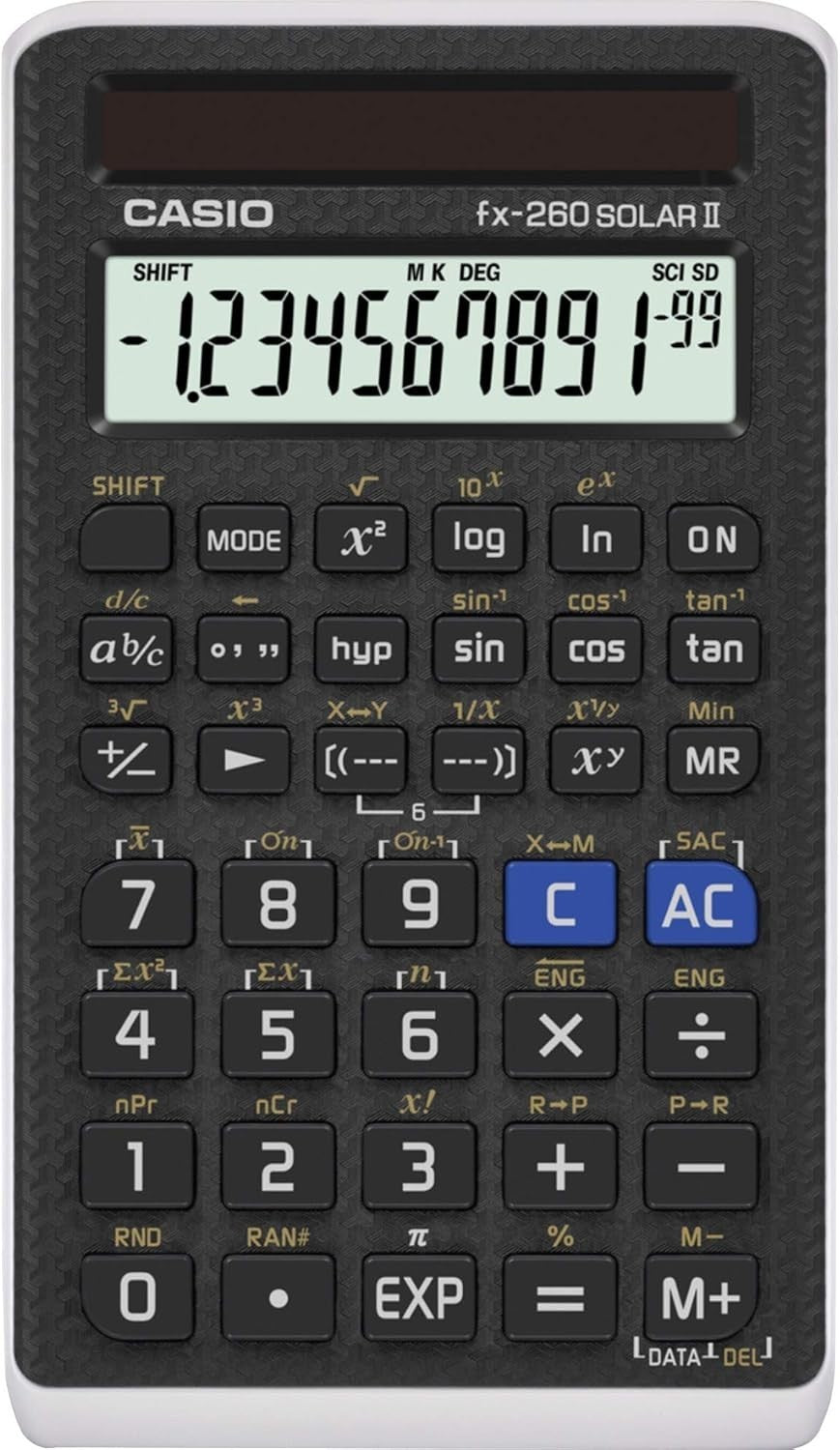 Casio fx-260 Solar II Scientific Calculator | 10-Digit Display | Fraction & Trig