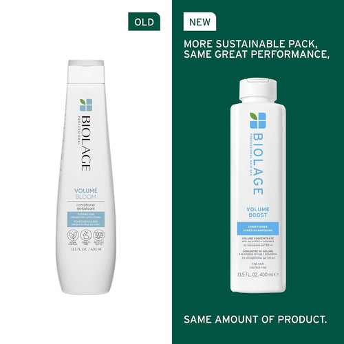 Biolage Volume Boost Conditioner Fine Hair 13.5 Fl oz Soy Protein & Poly