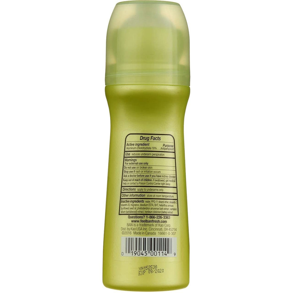 Ban Regular Original Roll-On Antiperspirant/Deodorant, 3.5 fl oz Regular