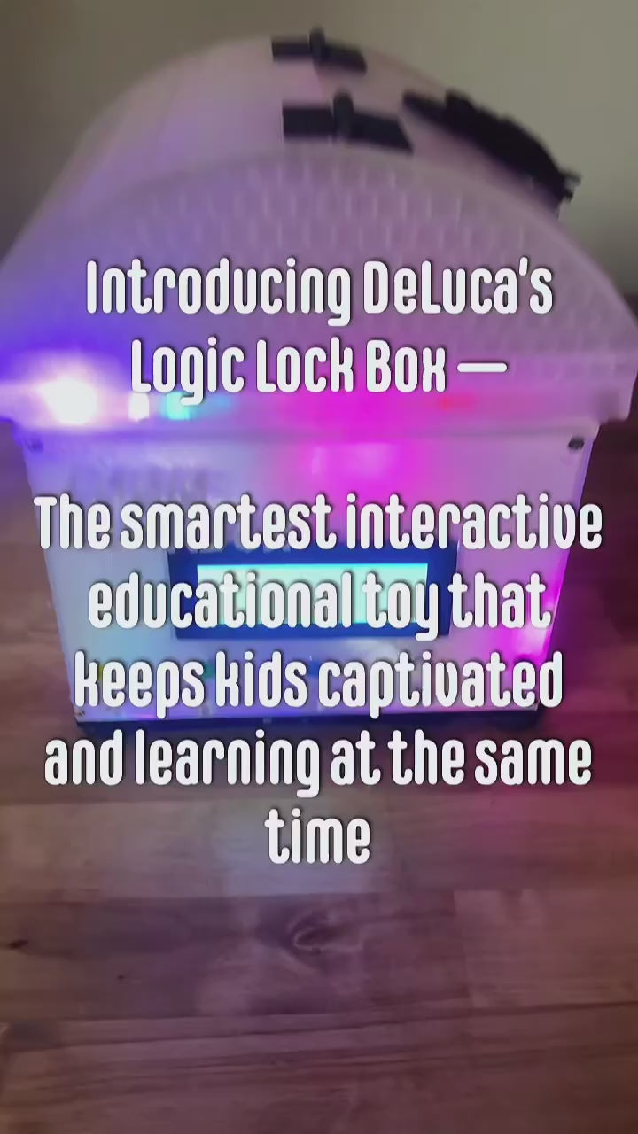 STEM Logic Lock Box – Interactive Puzzle Safe  Lights, 60+ Sounds, & 150+ Quest