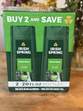 New Irish Spring Body Wash for Men, Original Clean Body Wash, 20 Oz, 2 Pack