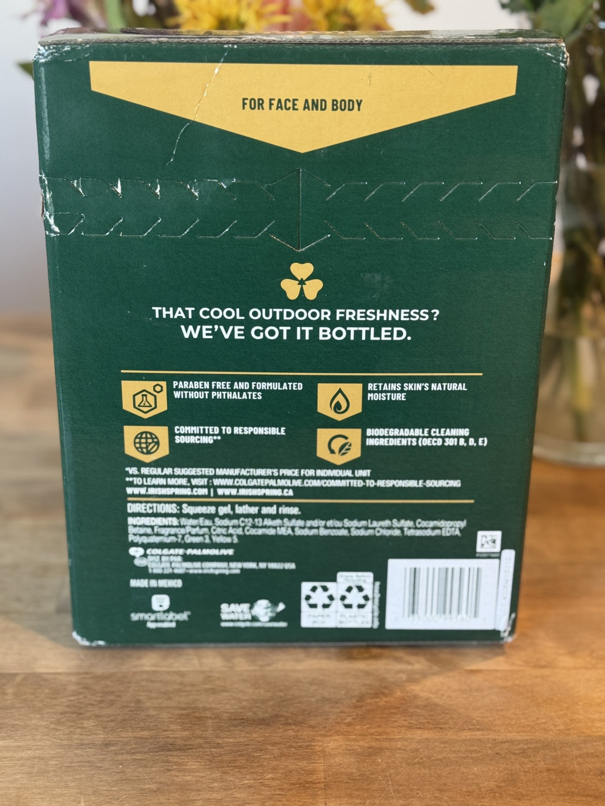 New Irish Spring Body Wash for Men, Original Clean Body Wash, 20 Oz, 2 Pack